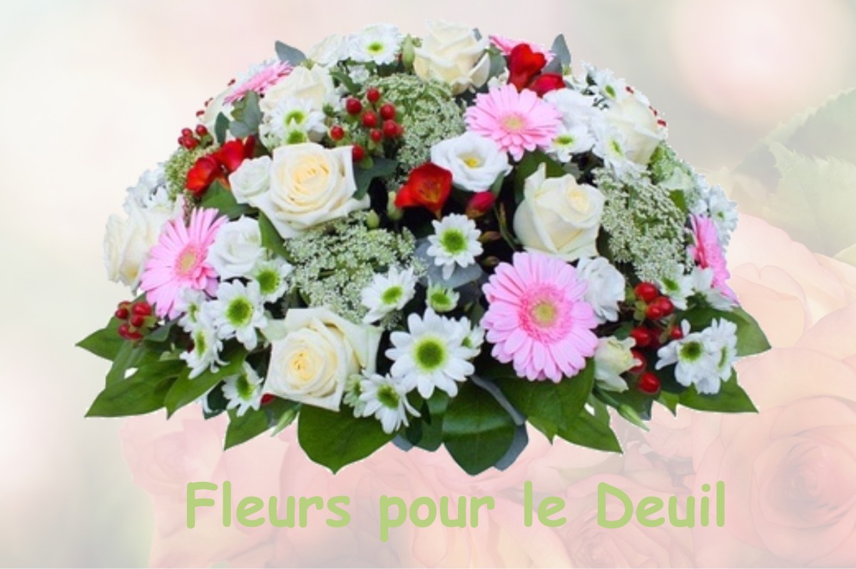fleurs deuil PLUMIEUX